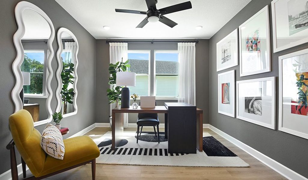 Furnished interior in a model home at Rye Manor in Parrish (Image 5).