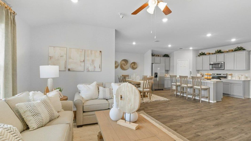 Furnished interior in a model home at Mesa Ridge in Temple (Image 20).