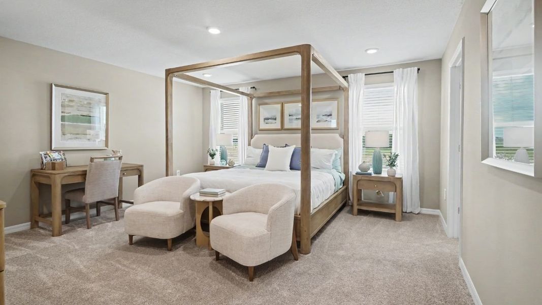 Furnished interior in a model home at Canterwood Acres in Ocala (Image 8).