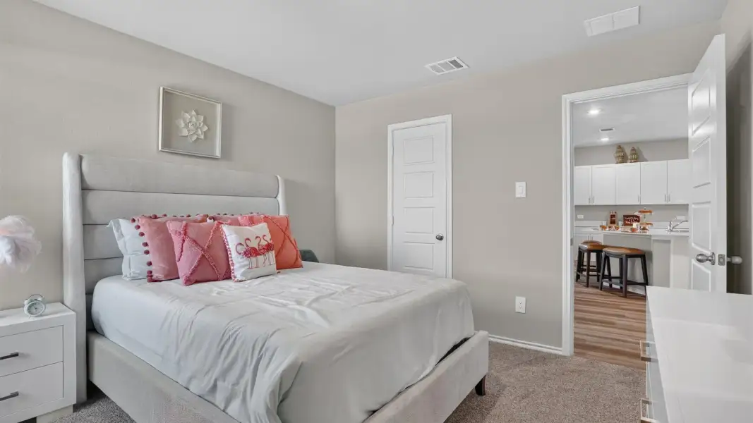 Furnished interior in a model home at Valley Brook in Fort Worth (Image 22).