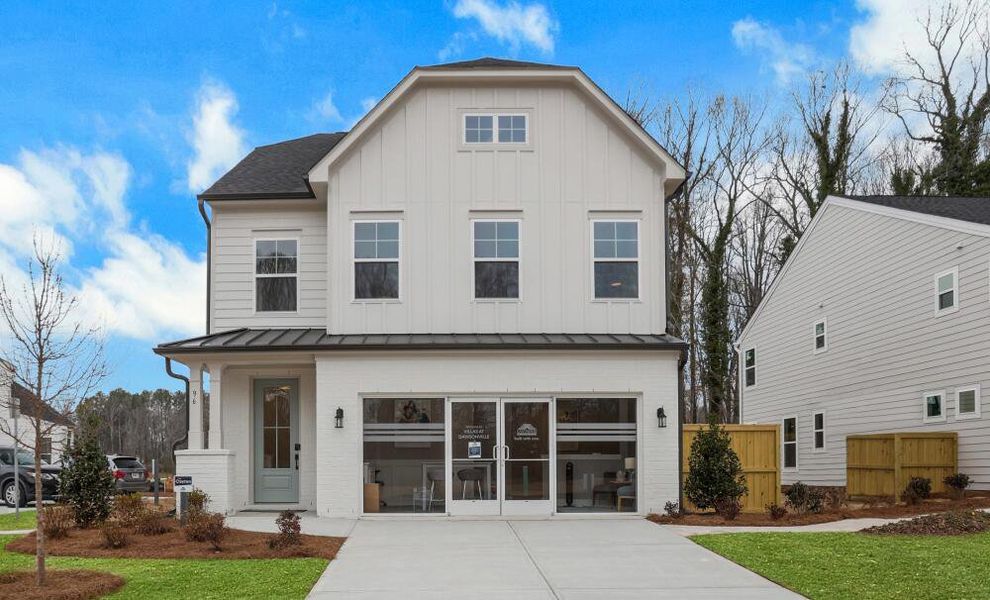 Front exterior of a home in the Villas at Dawsonville community, located in Dawsonville, GA (Image 4). Front exterior of a home in the Villas at Dawsonville community, located in Dawsonville, GA (Image 4).