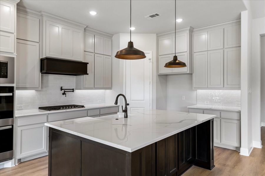 Furnished interior in a model home at Brooks Meadow in Weatherford (Image 10).