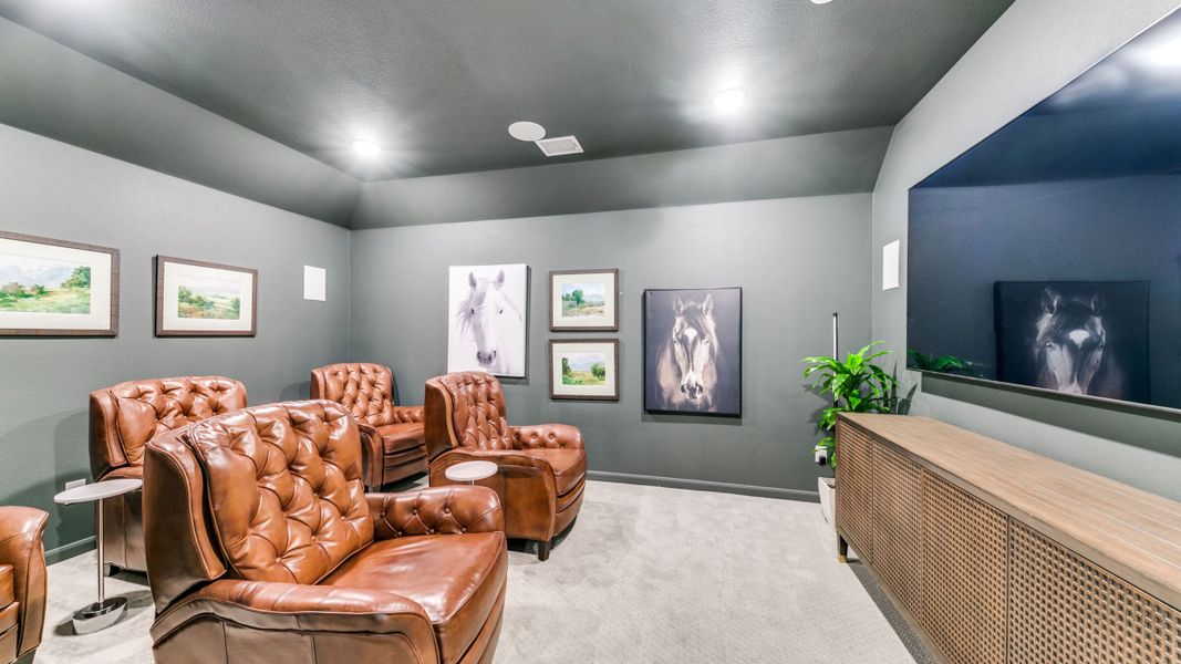 Furnished interior in a model home at Estates at Stacy Crossing in McKinney (Image 37).