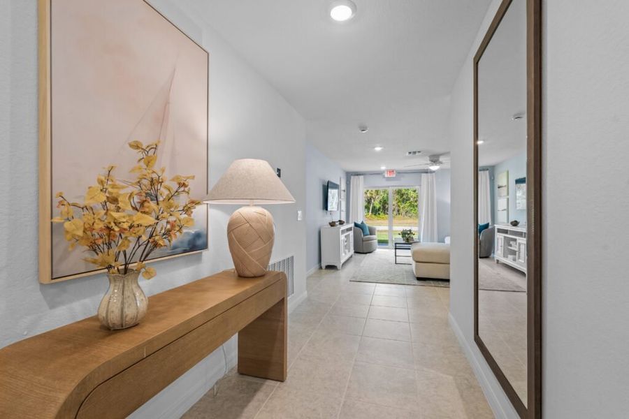 Furnished interior in a model home at LaBelle in Labelle (Image 4).