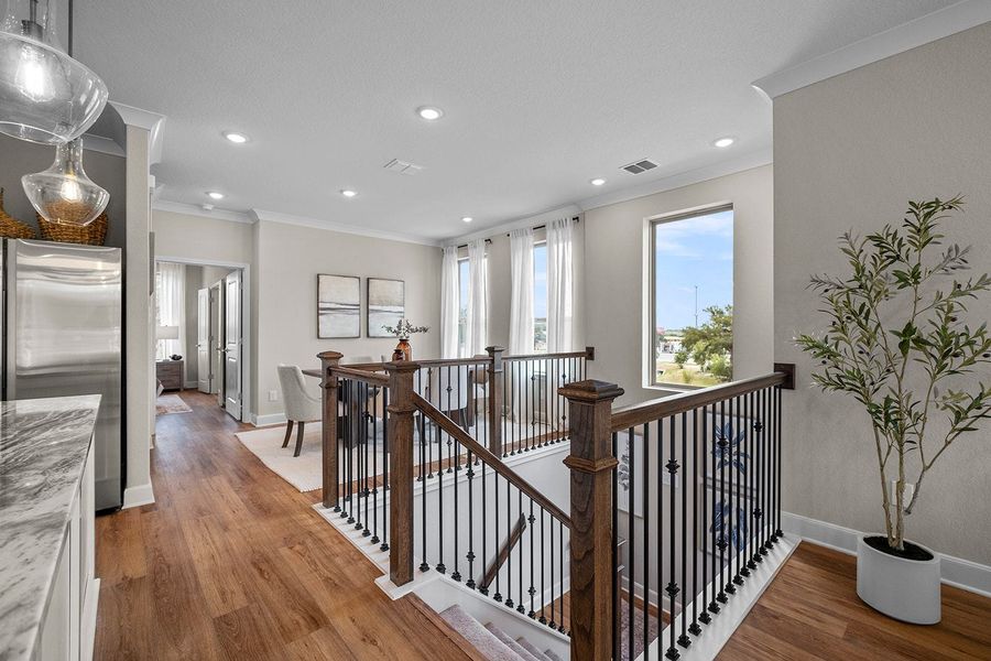 Furnished interior in a model home at Friedrich Hill in San Antonio (Image 44).
