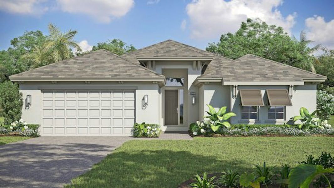 Front exterior of a home in the High Pointe community, located in Vero Beach, FL (Image 42).