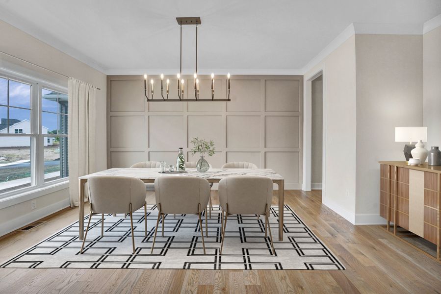Furnished interior in a model home at Birdsong Estates in Orchard Park (Image 7).