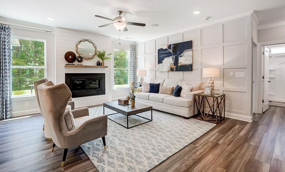 Furnished interior in a model home at Hancock Farms in Aiken (Image 6).