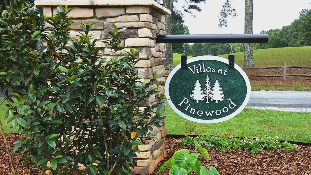Entrance to the The Villas at Pinewood community in Asheboro, NC, featuring signage and landscaping (Image 1). Entrance to the The Villas at Pinewood community in Asheboro, NC, featuring signage and landscaping (Image 1).