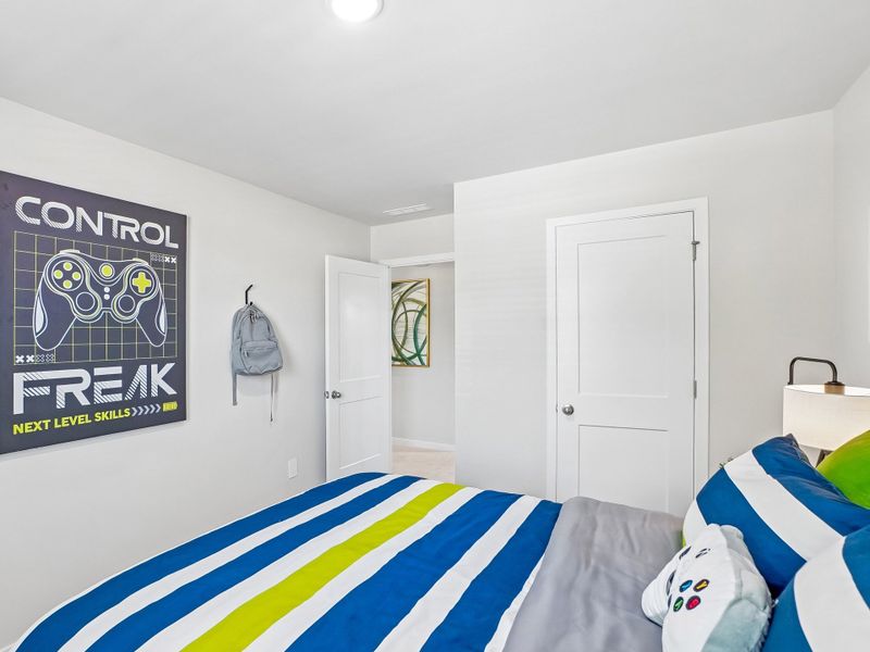 Furnished interior in a model home at Cadence Meadows in Zebulon (Image 22).