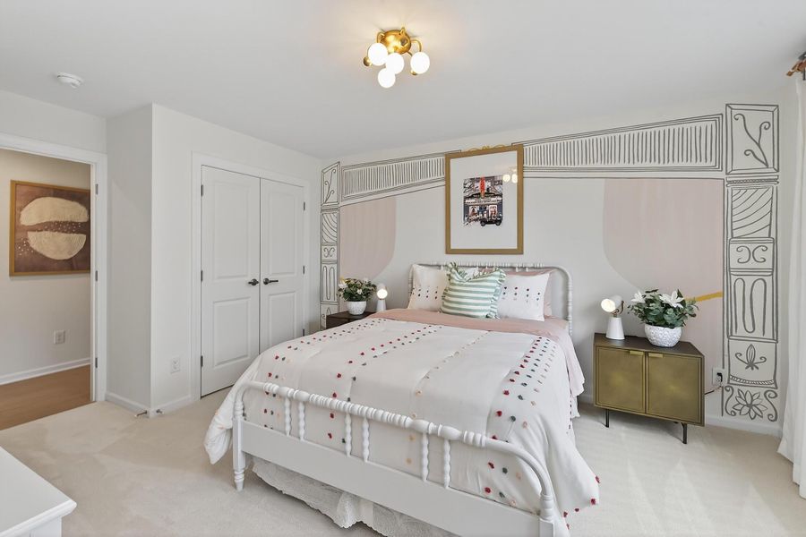 Furnished interior in a model home at Chastain in Ooltewah (Image 40).