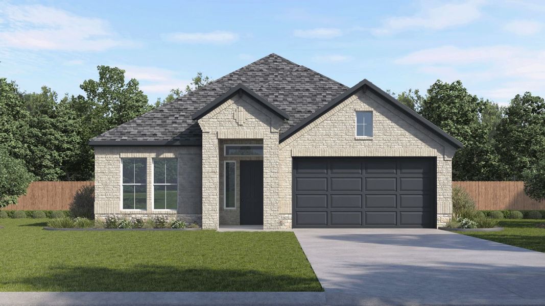 Front exterior of a home in the The Enclave at Bar W Ranch community, located in Leander, TX (Image 6).