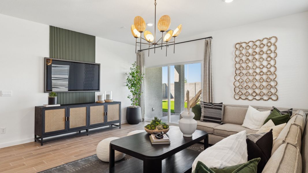 Furnished interior in a model home at Del Rio Ranch in Avondale (Image 7).