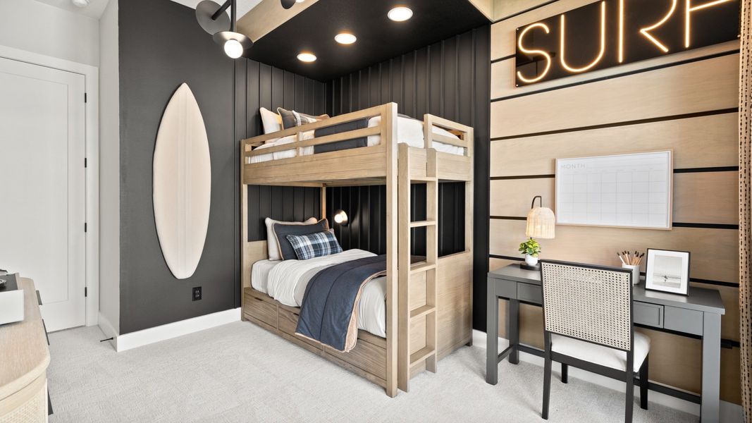 Furnished interior in a model home at Glynlea Country Club 60' in Port St. Lucie (Image 25).