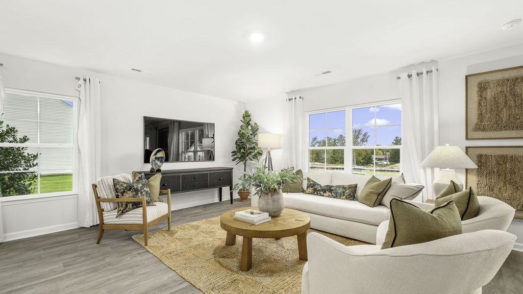 Furnished interior in a model home at Willow Mill in Thomasville (Image 4).