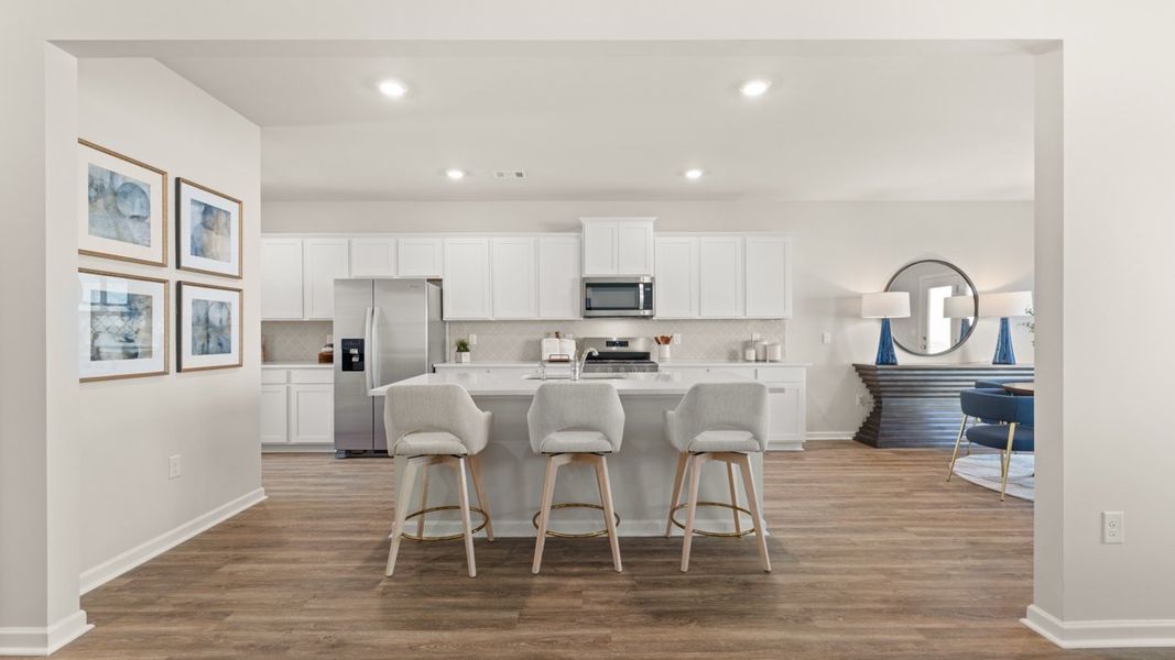 Furnished interior in a model home at Brooks Station in Dacula (Image 6). Furnished interior in a model home at Brooks Station in Dacula (Image 6).