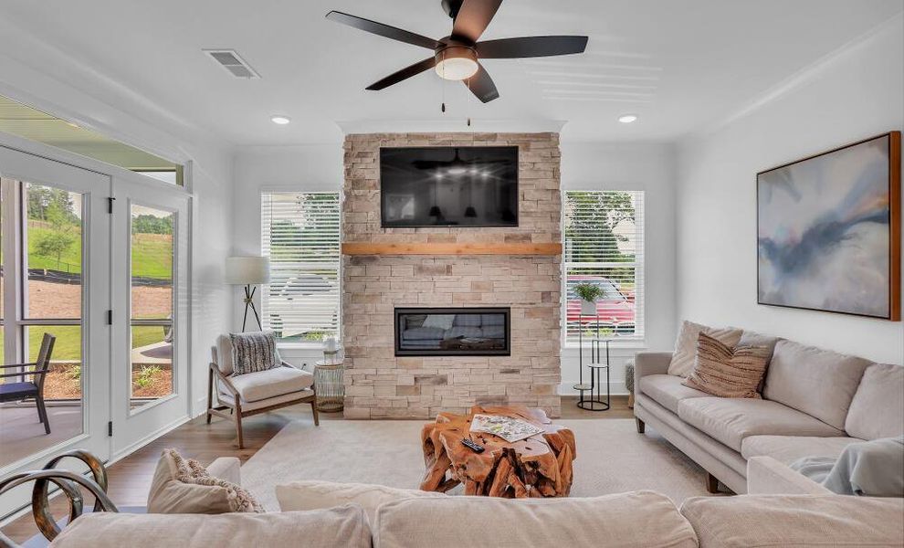Furnished interior in a model home at Clubside Reserve at Summerlake in Lexington (Image 4). Furnished interior in a model home at Clubside Reserve at Summerlake in Lexington (Image 4).