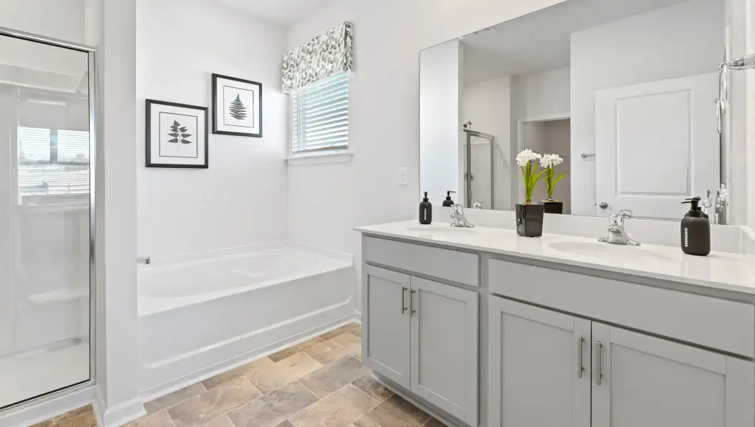 Furnished interior in a model home at Lyman Oaks in Lyman (Image 20).