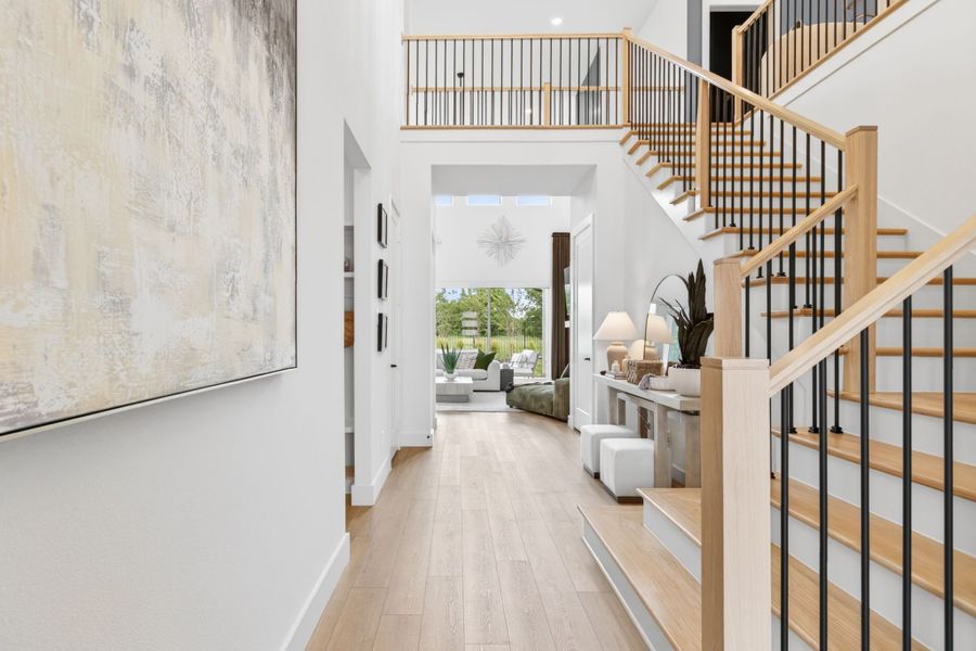 Furnished interior in a model home at Wildflower Ranch in Fort Worth (Image 32).