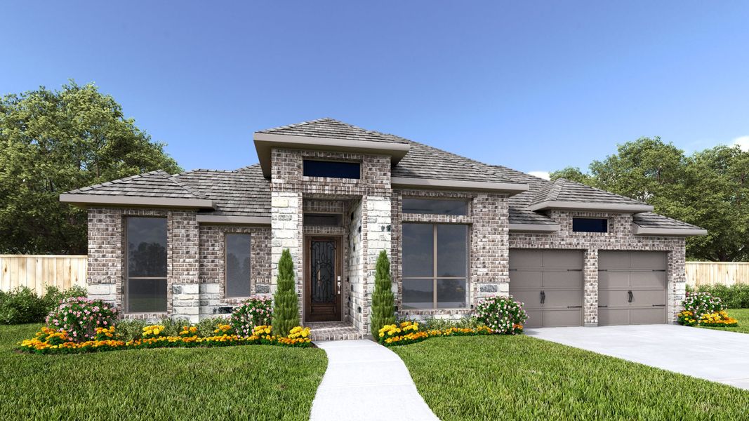 Front exterior of a home in the Alsatian Oaks community, located in Castroville, TX (Image 3).