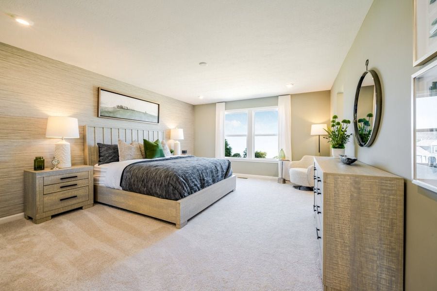 Furnished interior in a model home at Sage Woods in Dallas (Image 24).