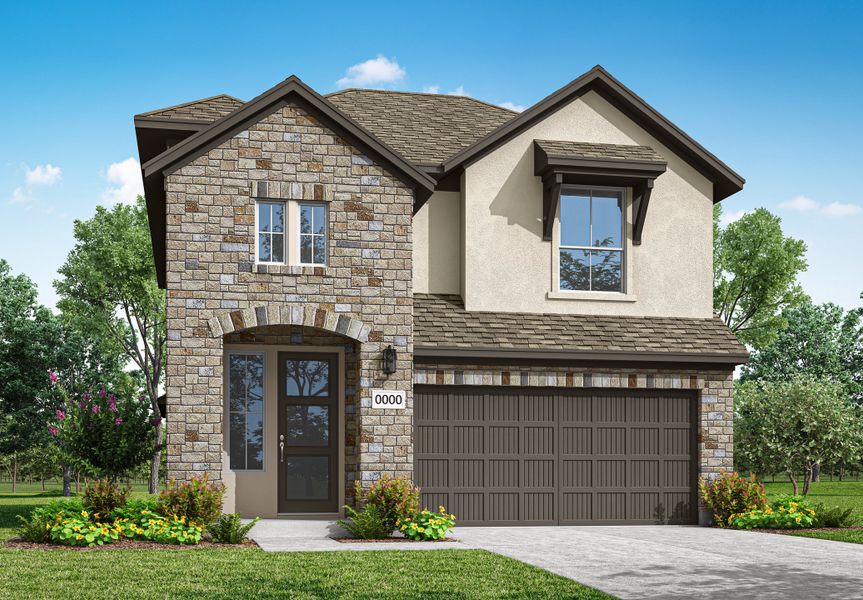 Front exterior of a home in the Flora community, located in Hutto, TX (Image 5).