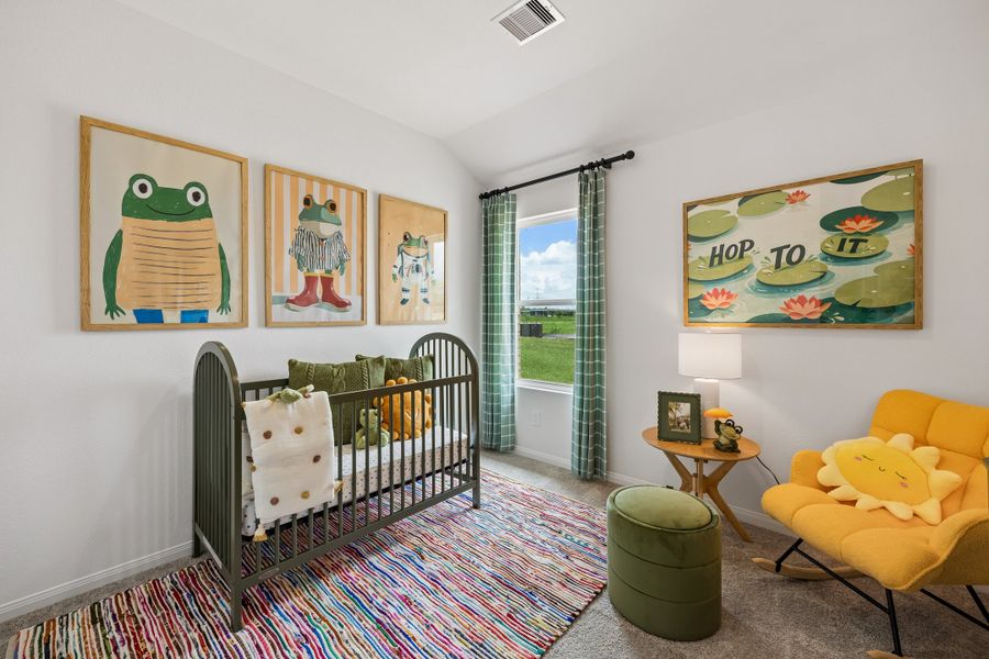 Furnished interior in a model home at Meridiana in Manvel (Image 41).