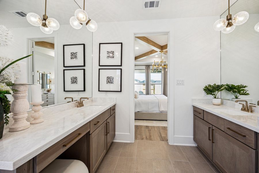 Furnished interior in a model home at Candela South - 40' in Richmond (Image 15). Furnished interior in a model home at Candela South - 40' in Richmond (Image 15).