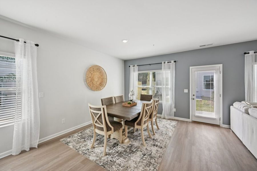 Furnished interior in a model home at Chastain Heights in Woodstock (Image 29).