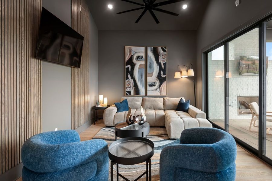 Furnished interior in a model home at Hamilton in Franklin (Image 19).