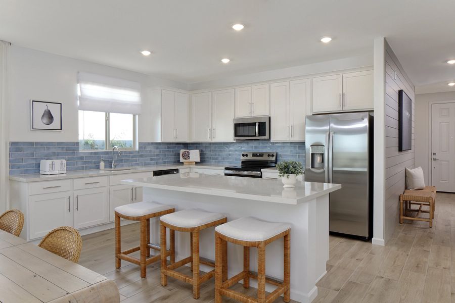 Furnished interior in a model home at Skyline Village in San Tan Valley (Image 3).