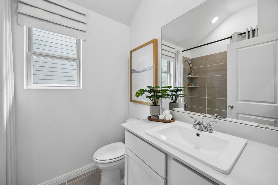 Bathroom in the Diamond Model Home by Trophy Signature Homes