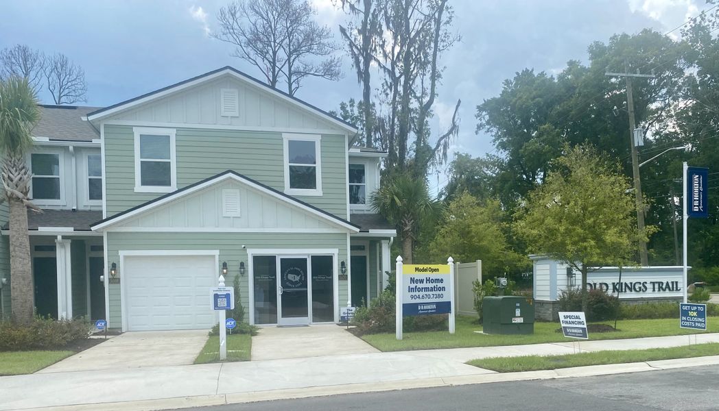 A charming green two-story home with a spacious garage in Old Kings Trail by D.R. Horton, Jacksonville, FL. A charming green two-story home with a spacious garage in Old Kings Trail by D.R. Horton, Jacksonville, FL.