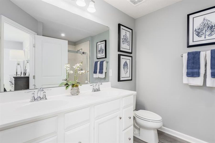 Furnished interior in a model home at Alexander Towns in Lawrenceville (Image 12).