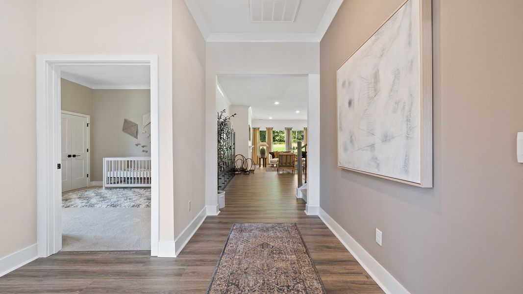 Furnished interior in a model home at Seven Oaks in Greenwood (Image 3).