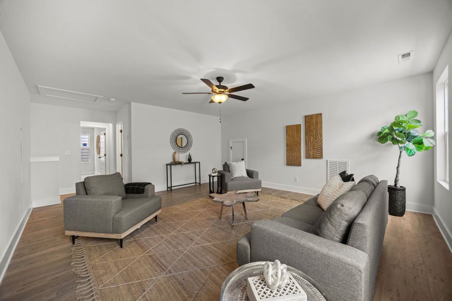 Furnished interior in a model home at Givens Park in Chattanooga (Image 26).