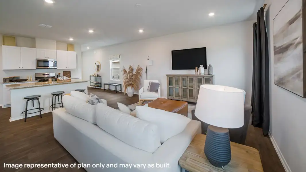 Furnished interior in a model home at Weatherwood in San Antonio (Image 6).