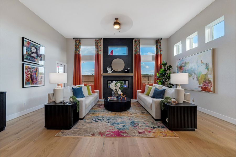 Furnished interior in a model home at Megan's Landing in Castroville (Image 25). Furnished interior in a model home at Megan's Landing in Castroville (Image 25).