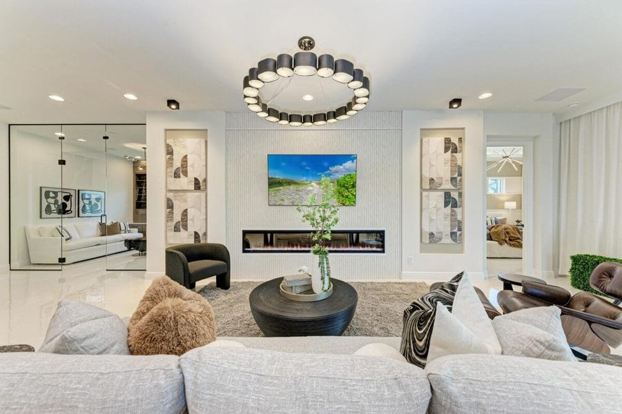 Furnished interior in a model home at Inspiration at Watercolor Place in Bradenton (Image 213).