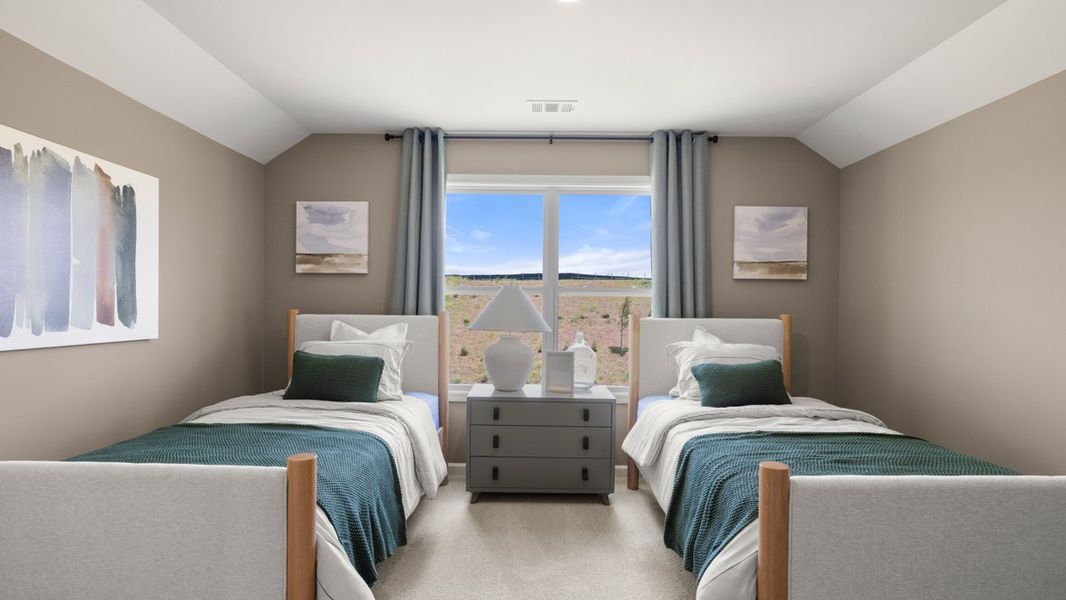 Furnished interior in a model home at Hamptons at Riverwood North in Dallas (Image 37).