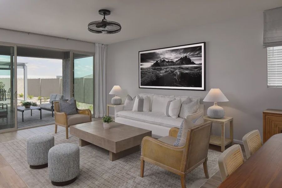 Furnished interior in a model home at Stonebridge Manor in Waddell (Image 4).