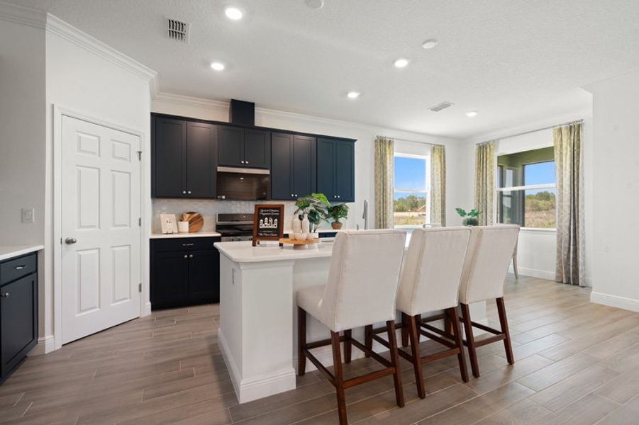 Furnished interior in a model home at Sebastian Highlands in Sebastian (Image 20).