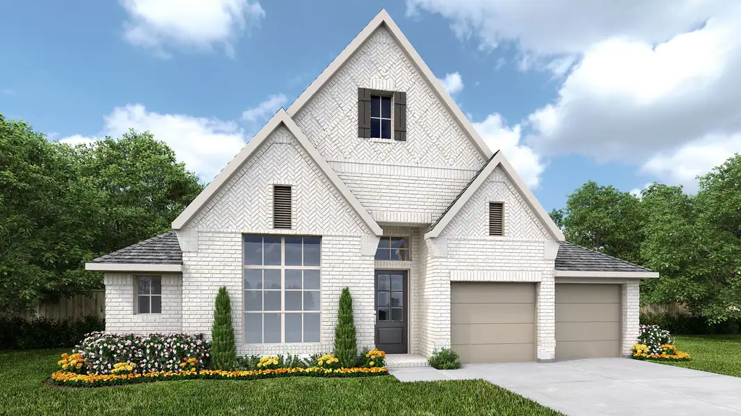Front exterior of a home in the Devonshire community, located in Forney, TX (Image 3).