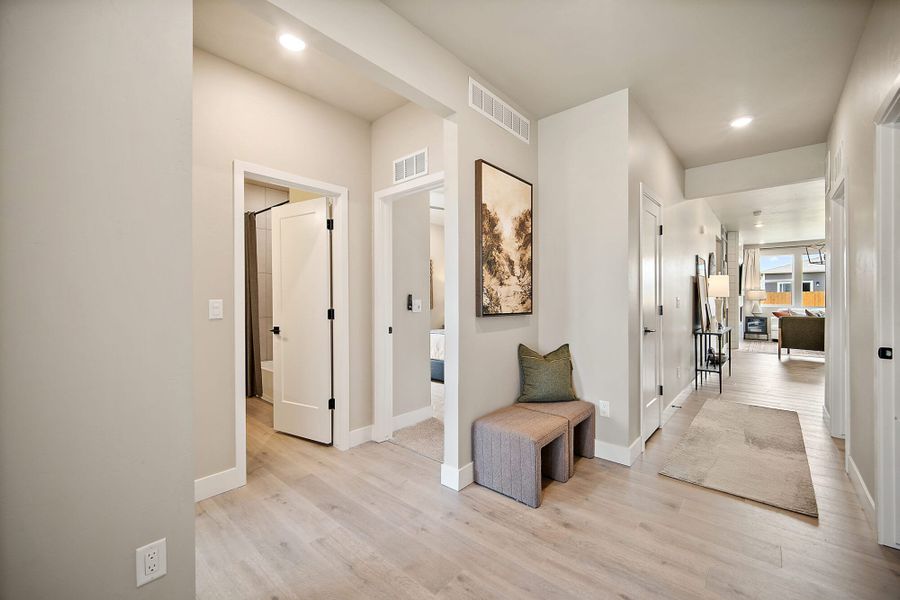 Furnished interior in a model home at The Glen-12 in Colorado Springs (Image 3).