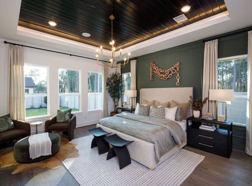 Furnished interior in a model home at Kings Crossing in Parker (Image 8).