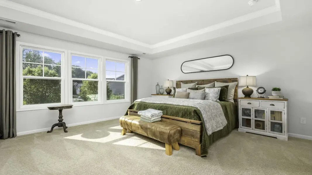 Furnished interior in a model home at Conrad Farm in Pfafftown (Image 13). Furnished interior in a model home at Conrad Farm in Pfafftown (Image 13).
