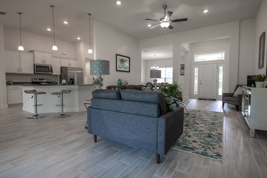 Furnished interior in a model home at North Port in North Port (Image 3).