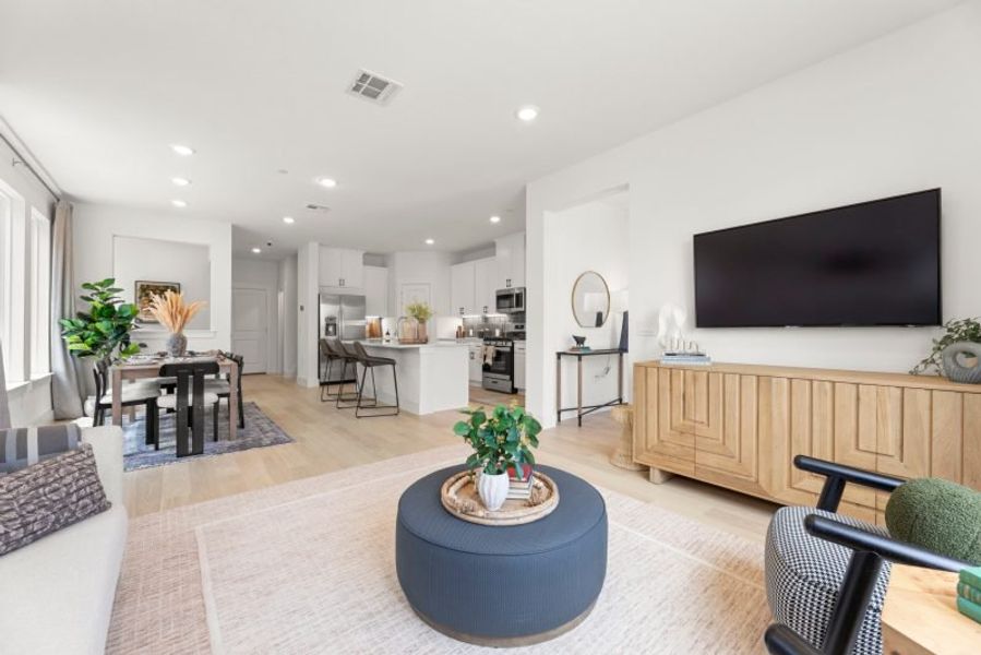 Furnished interior in a model home at Talia in Mesquite (Image 11).