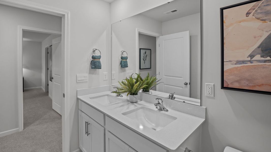 Furnished interior in a model home at Chicod Landing in Greenville (Image 32).