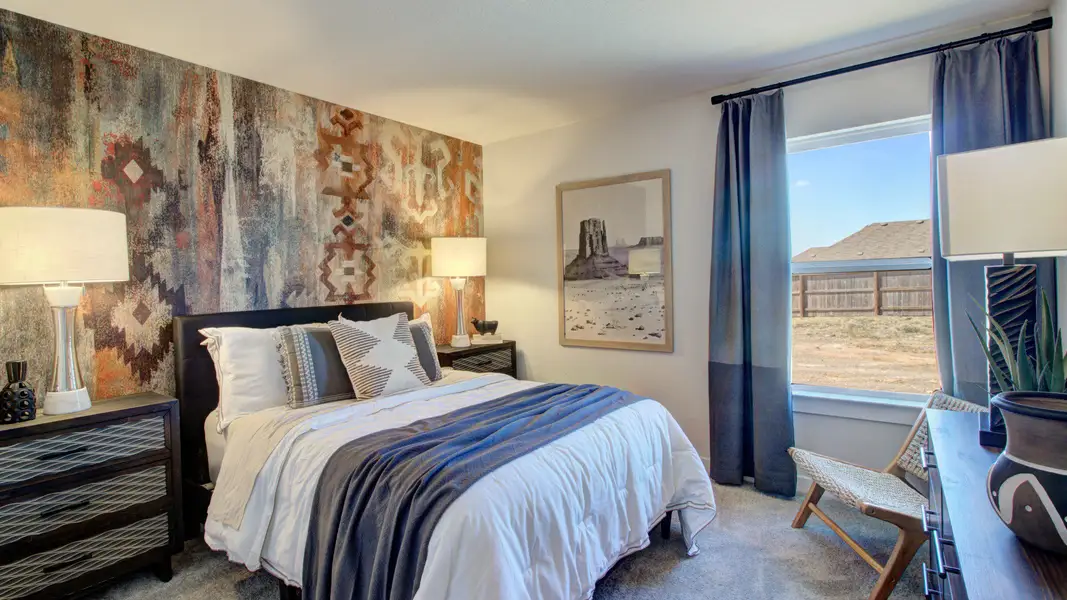 Furnished interior in a model home at Cloud Country in New Braunfels (Image 10).